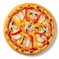 Pizza Pollo Funghi (scharf)